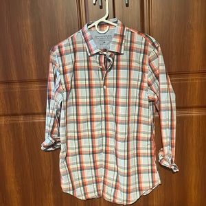 Banana Republic Luxe Stretch Poplin Men’s Shirt.  Grant Slim Fit.  size medium